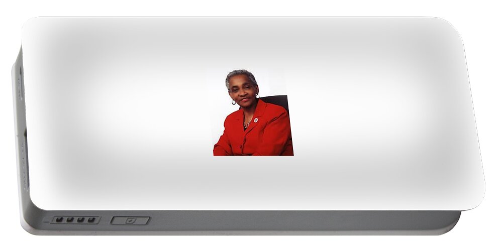  Portable Battery Charger featuring the photograph Community Leader Una Clarke by Trevor A Smith