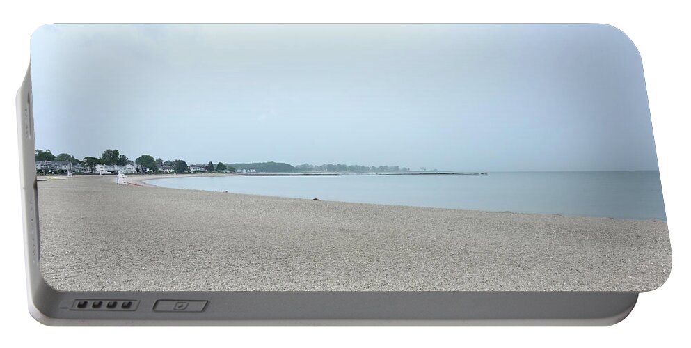 “compo Beach Portable Battery Charger featuring the photograph Compo Beach, Connecticut by Brendan Reals