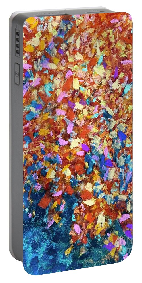 Fall Portable Battery Charger featuring the pastel Conflicted Season by Sherry Harradence