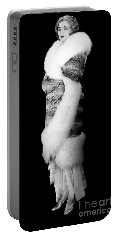 Constance Bennett Portable Battery Charger featuring the photograph Constance Bennett by Bizarre Los Angeles Archive