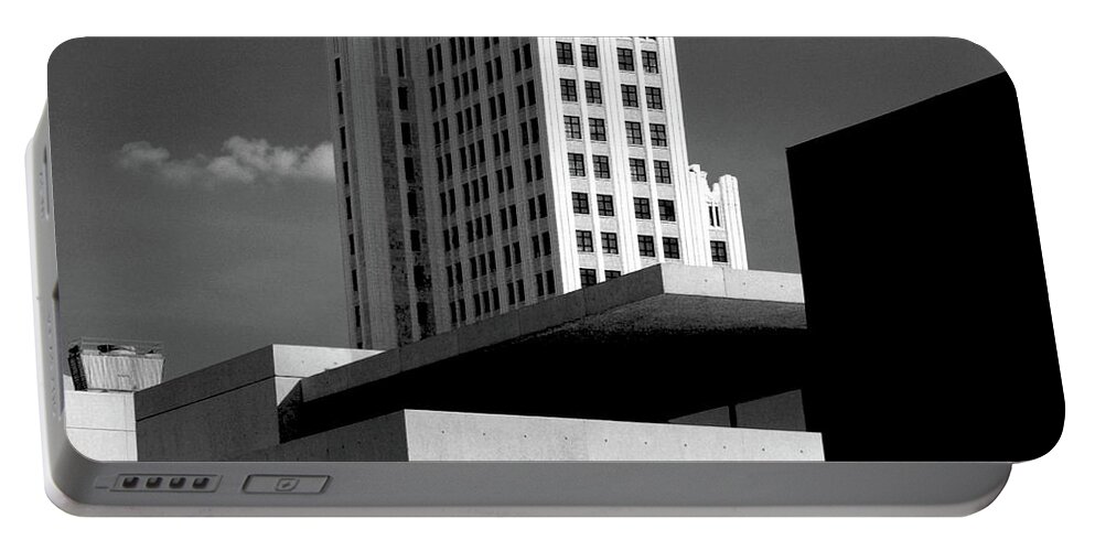Architecture Portable Battery Charger featuring the photograph Contemporary Art Deco Architecture by Patrick Malon