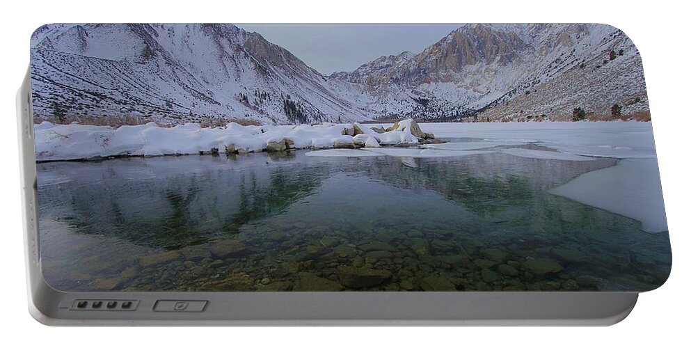 Convict Lake Portable Battery Charger featuring the photograph Convict Winter by Sean Sarsfield