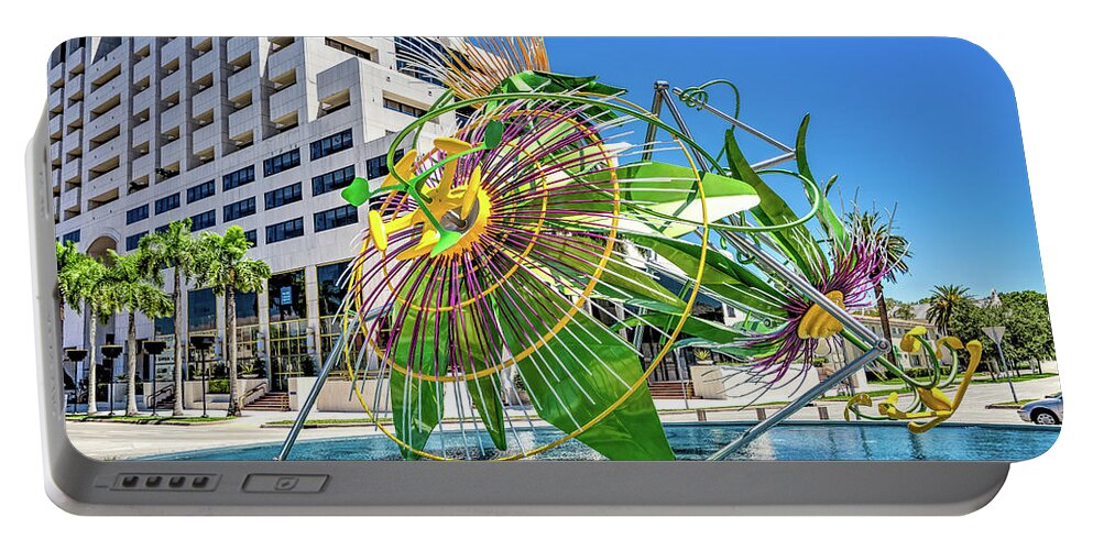 Miami Portable Battery Charger featuring the digital art Coral Gables The Bug by SnapHappy Photos