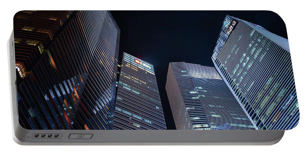 Architecture Portable Battery Charger featuring the photograph Commercial High Rise Towers by Rick Deacon