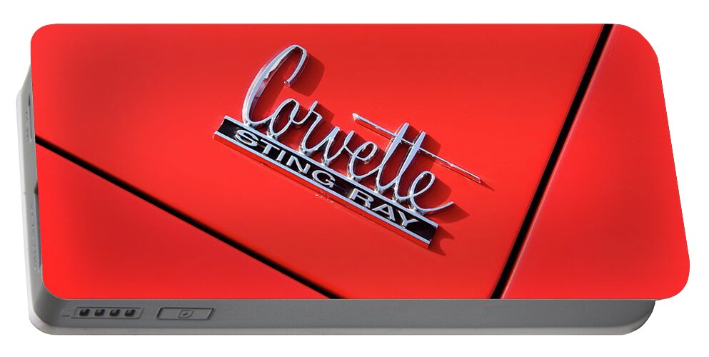 Chevrolet Portable Battery Charger featuring the photograph Corvette Lines by Lens Art Photography By Larry Trager