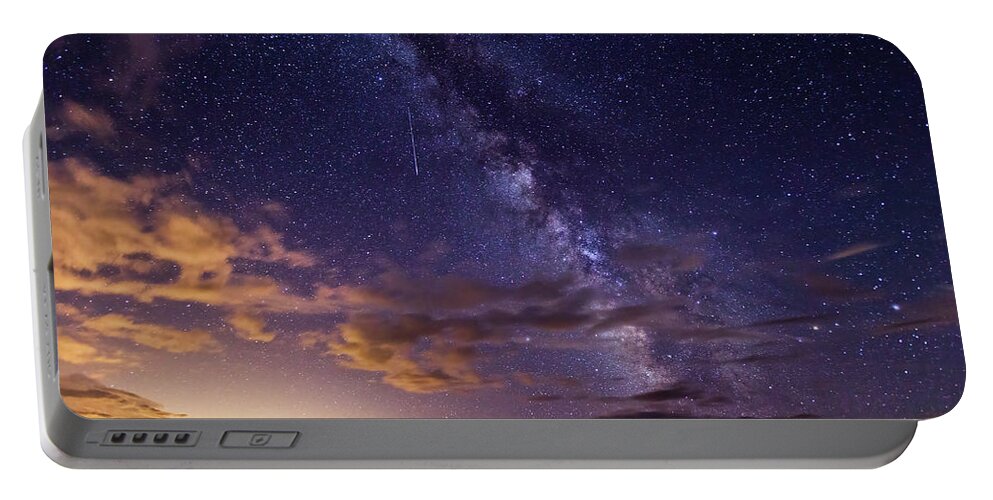 Milky Way Portable Battery Charger featuring the photograph Cosmic Traveler by Darren White