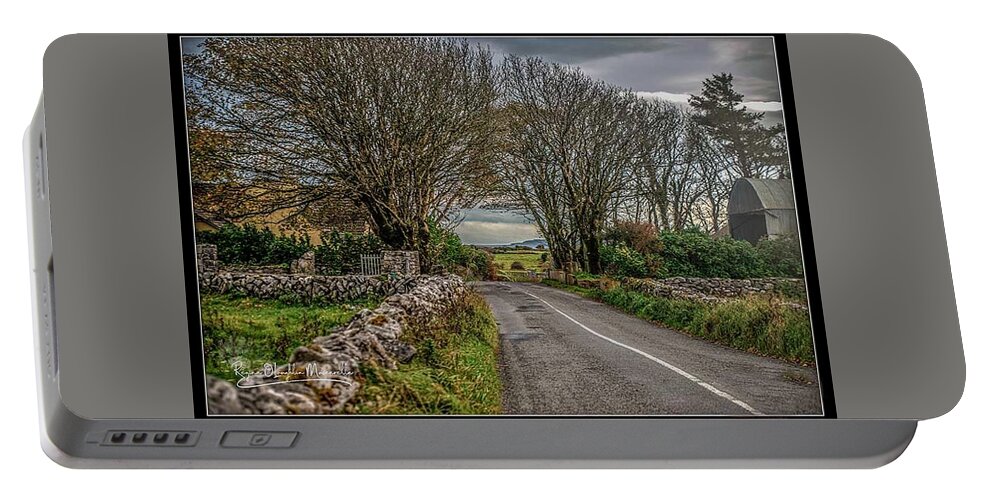 Ireland Portable Battery Charger featuring the photograph Country Highway by Regina Muscarella