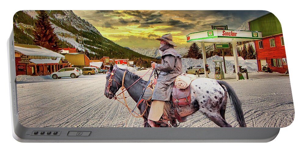 Cowboys Portable Battery Charger featuring the photograph Cowboy Artistry by DB Hayes