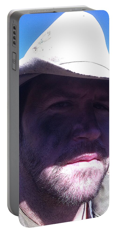 Cowboy Portable Battery Charger featuring the photograph Cowboy by Lee Darnell