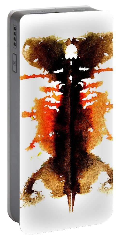 Abstract Portable Battery Charger featuring the painting Creative Block by Stephenie Zagorski