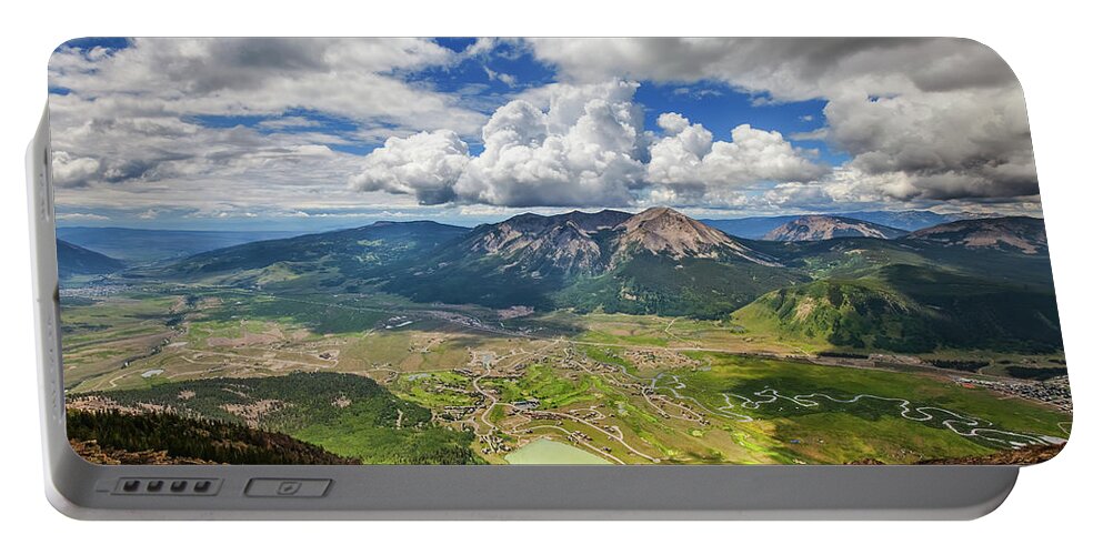 Colorado Portable Battery Charger featuring the photograph Crested Butte Clouds by Darren White