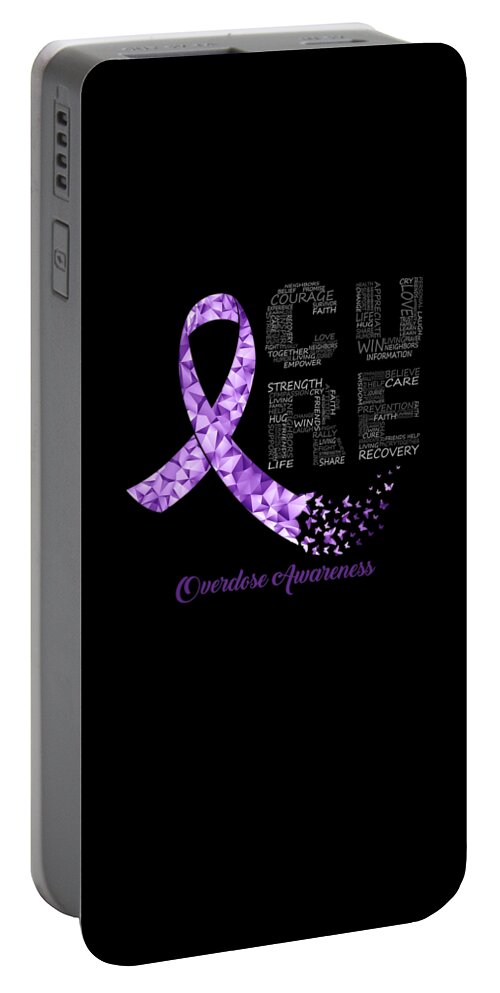 CURE Purple Ribbon Overdose Awareness by Shannon Nelson Art