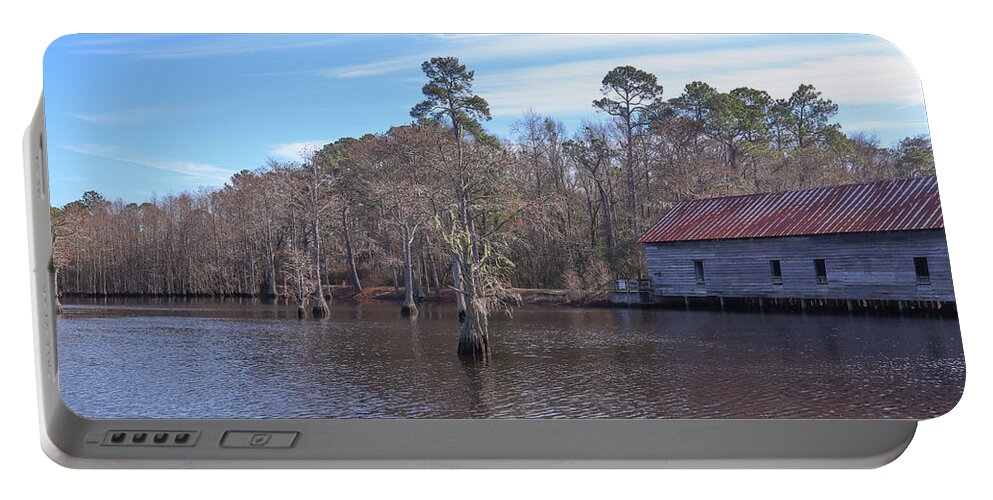George L. Smith State Park Portable Battery Charger featuring the photograph Cypress Tree Dead Ahead by Ed Williams