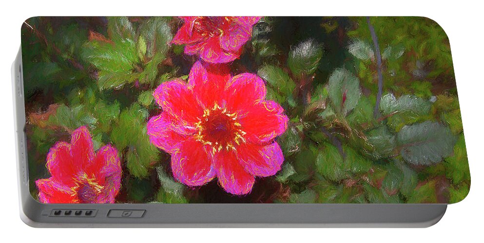 2010 Portable Battery Charger featuring the photograph Dahlia-1 by Charles Hite
