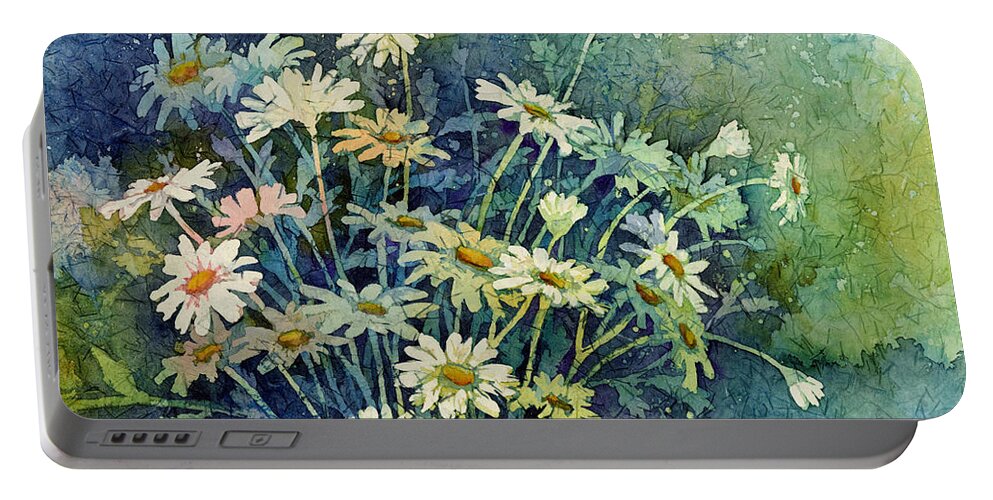 Daisy Portable Battery Charger featuring the painting Daisy Bouquet by Hailey E Herrera