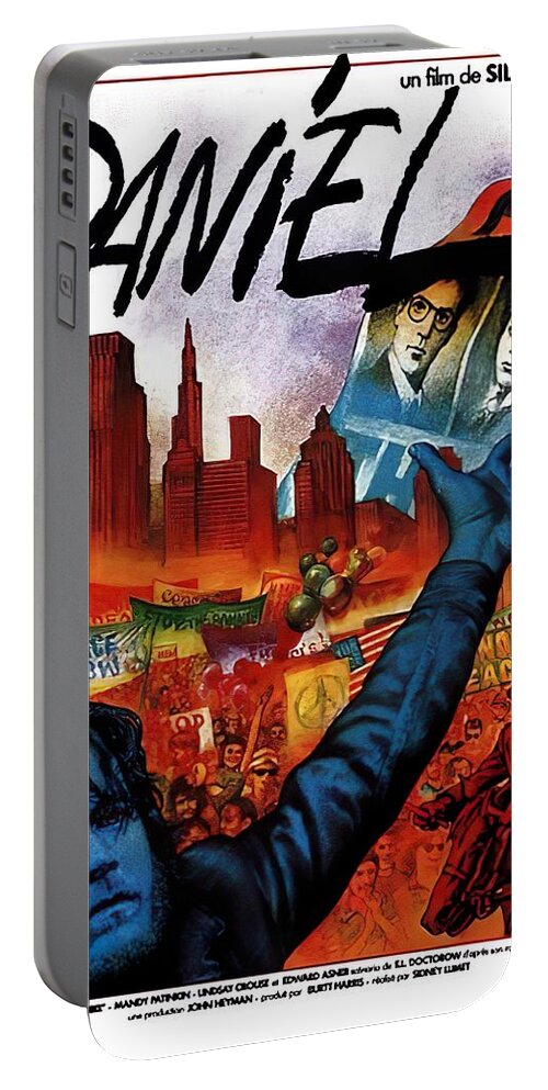 Synopsis Portable Battery Charger featuring the mixed media ''Daniel'', 1983 movie poster by Movie World Posters