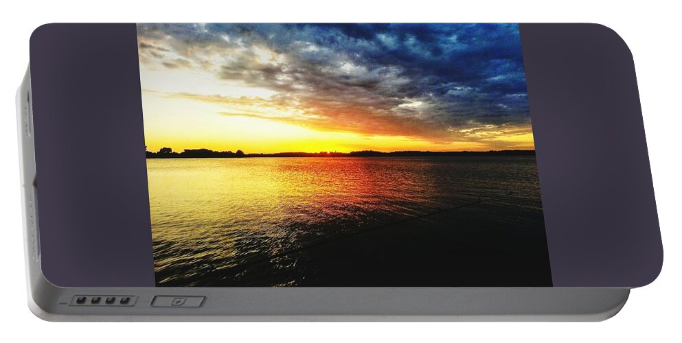Water Portable Battery Charger featuring the photograph Deep beauty fishing by Shalane Poole