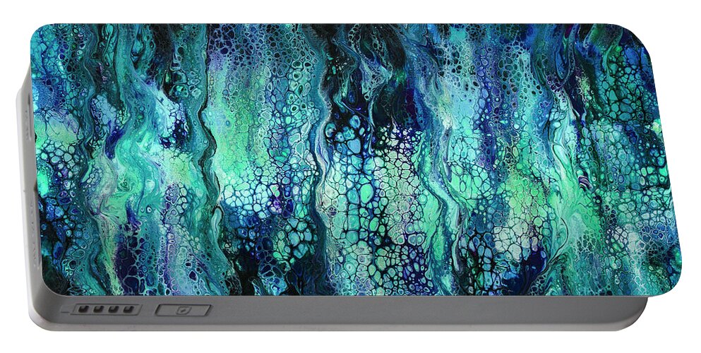 Sea Portable Battery Charger featuring the painting Deep Sea Dreams IV by Lucy Arnold