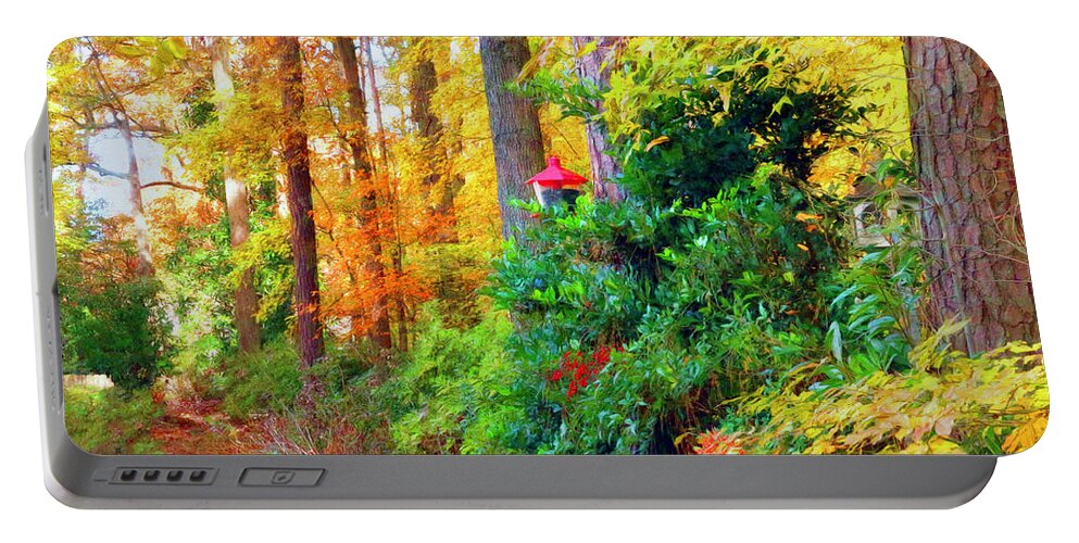 Seasonal Portable Battery Charger featuring the photograph Delightful Autumn by Ola Allen