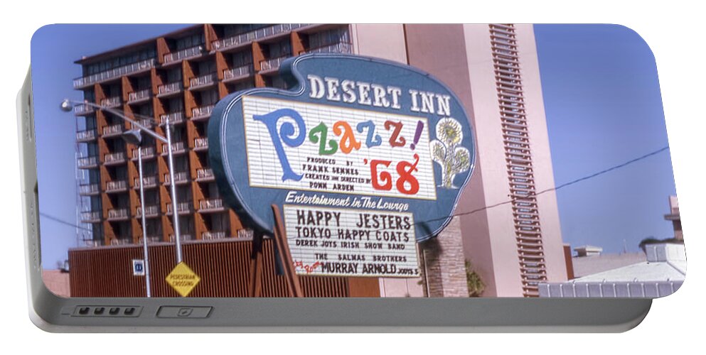 Desert Inn Casino Portable Battery Charger featuring the photograph Desert Inn Casino Las Vegas in the Afternoon 1968 by Aloha Art