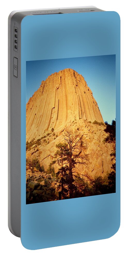 Devils Portable Battery Charger featuring the photograph Devils Tower by Gordon James