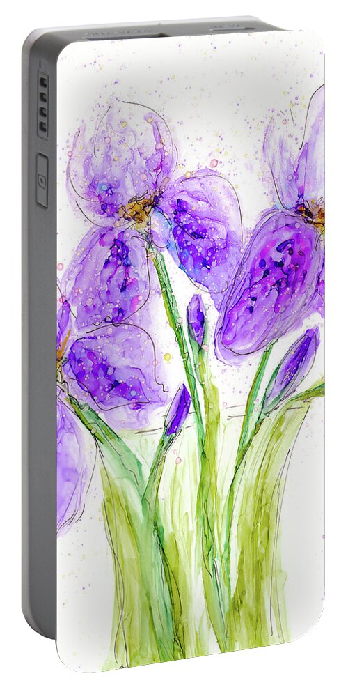 Bright Portable Battery Charger featuring the painting Devotion by Kimberly Deene Langlois