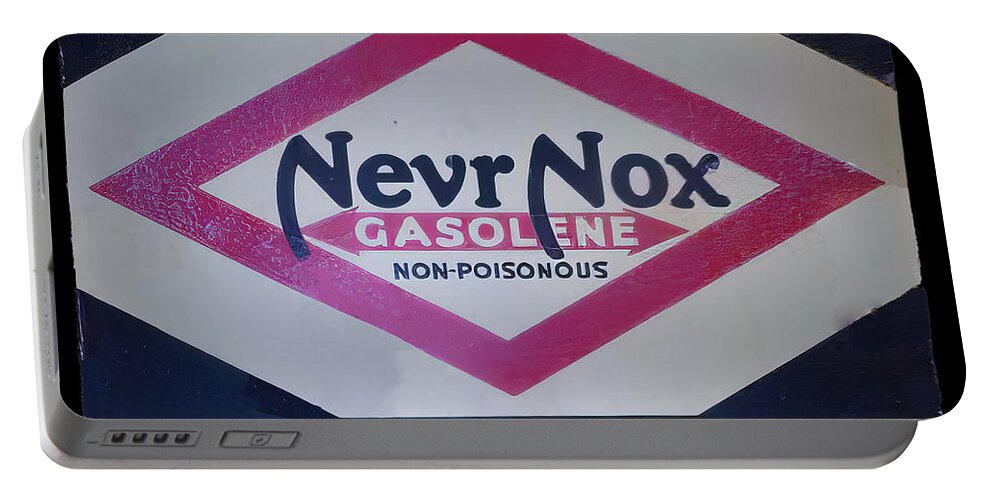 Diamond Portable Battery Charger featuring the photograph Diamond Nevr-Nox Vintage Sign 3 by Flees Photos