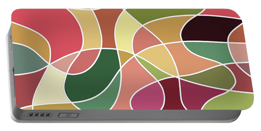 Autumn Portable Battery Charger featuring the digital art Digital Art 123 by Angie Tirado