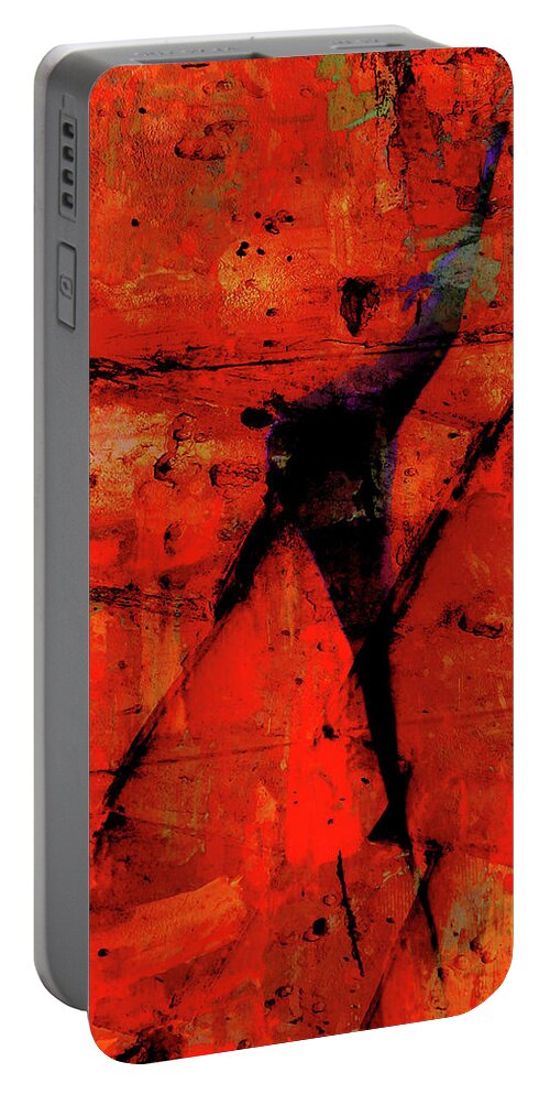 Abstract Portable Battery Charger featuring the digital art Dionysus by Ken Walker