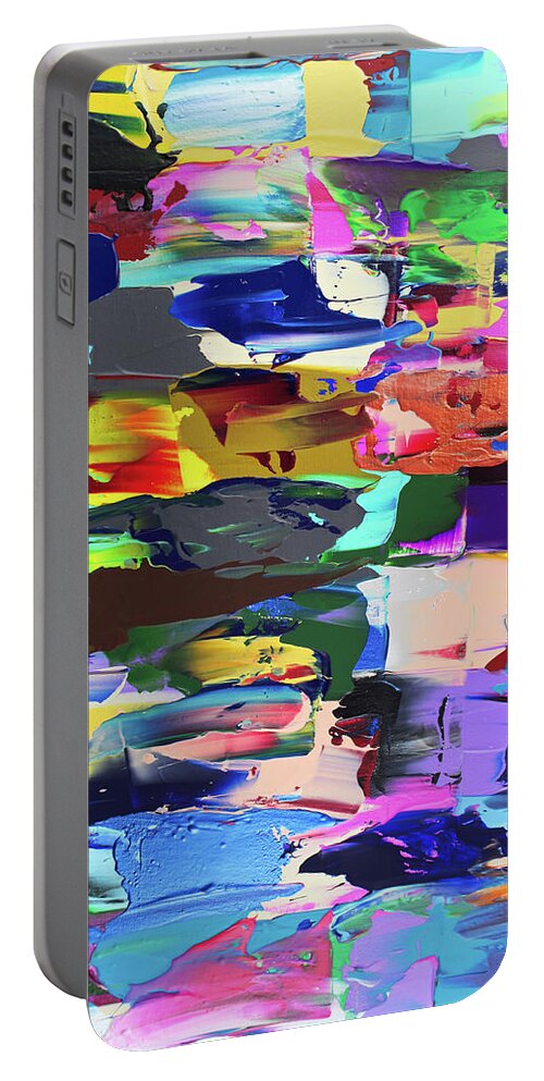  Portable Battery Charger featuring the painting Diversus by Embrace The Matrix