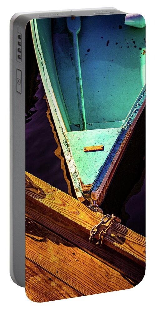 Antique Portable Battery Charger featuring the photograph Dockside. by Jeff Sinon