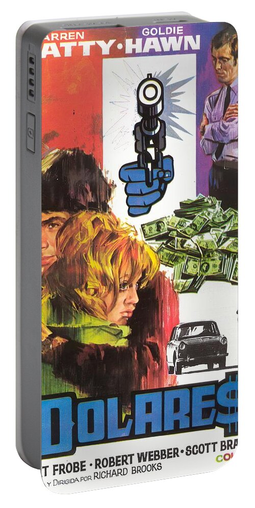 Synopsis Portable Battery Charger featuring the mixed media ''Dollars'', 1971, movie poster, art by Jano by Movie World Posters