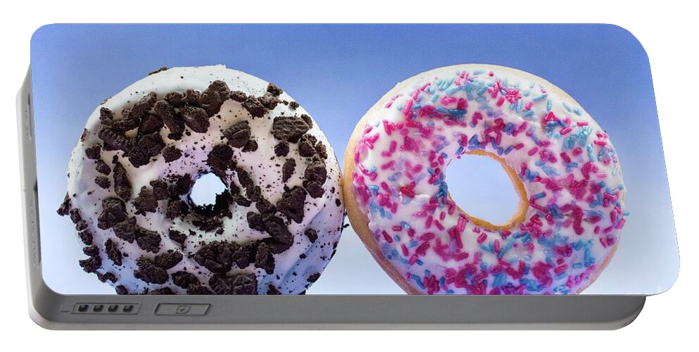 Sea Portable Battery Charger featuring the photograph Donuts by Michael Graham