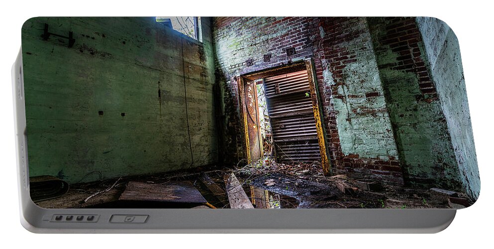 Abandoned Portable Battery Charger featuring the photograph Doorway by Darrell DeRosia