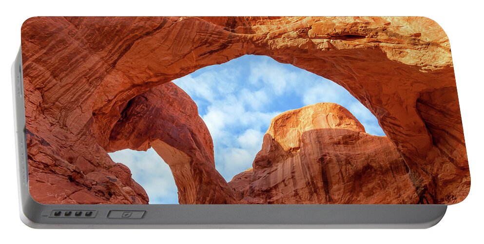 Landscape Portable Battery Charger featuring the photograph Double Arches by Jonathan Nguyen