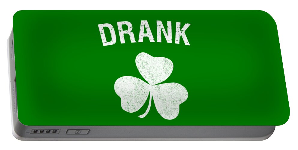 Cool Portable Battery Charger featuring the digital art Drank St Patricks Day Group by Flippin Sweet Gear
