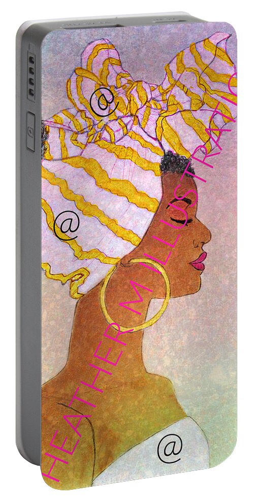 Woman Portable Battery Charger featuring the mixed media Dream 3 by Heather M Photography and Illustrations