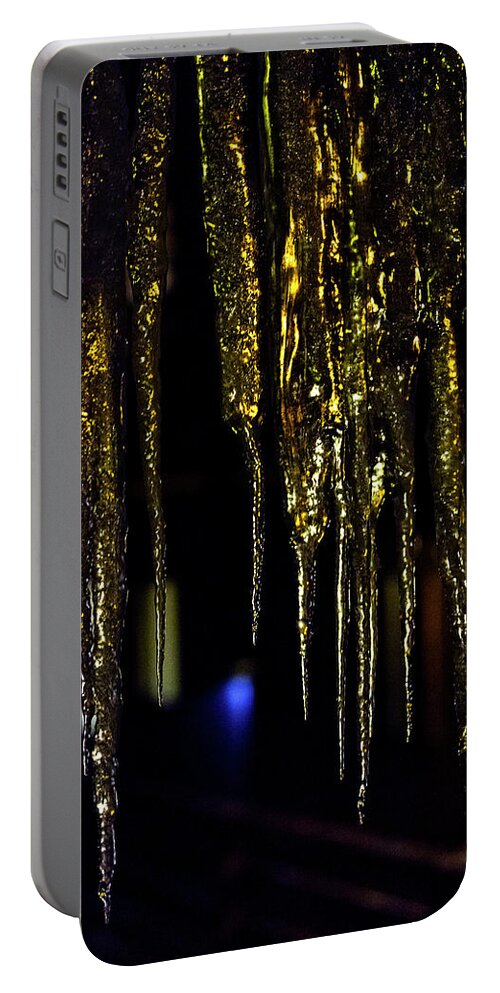 Icicle Portable Battery Charger featuring the photograph Dreaming of Running by Ryan Huebel