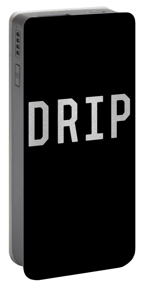 Cool Portable Battery Charger featuring the digital art Drip by Flippin Sweet Gear
