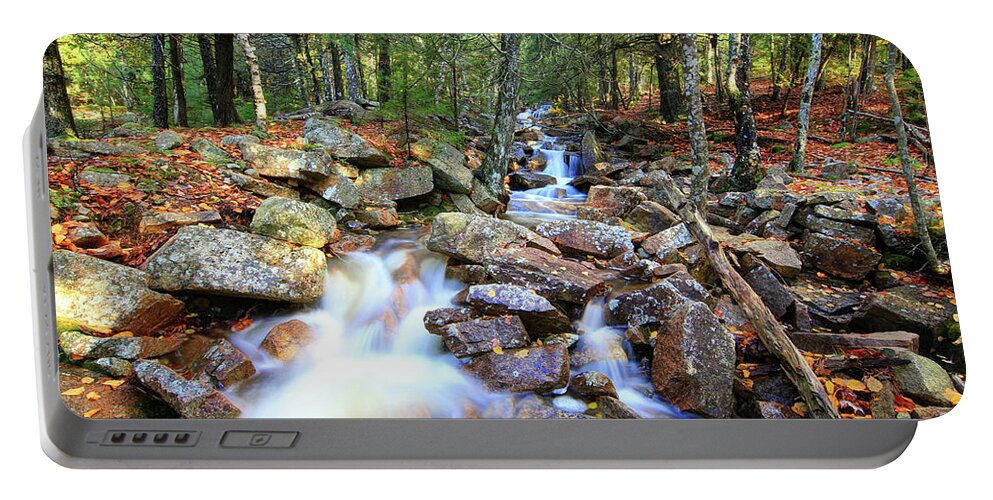 Fine Art Portable Battery Charger featuring the photograph Duck Brook by Robert Harris