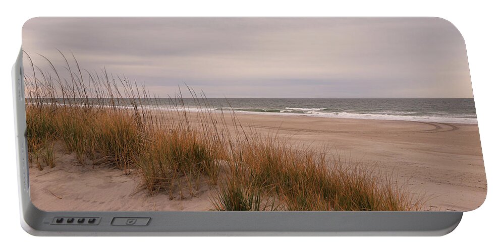 Atlantic Ocean Portable Battery Charger featuring the photograph Dunes at the Atlantic Ocean by Karen Ruhl