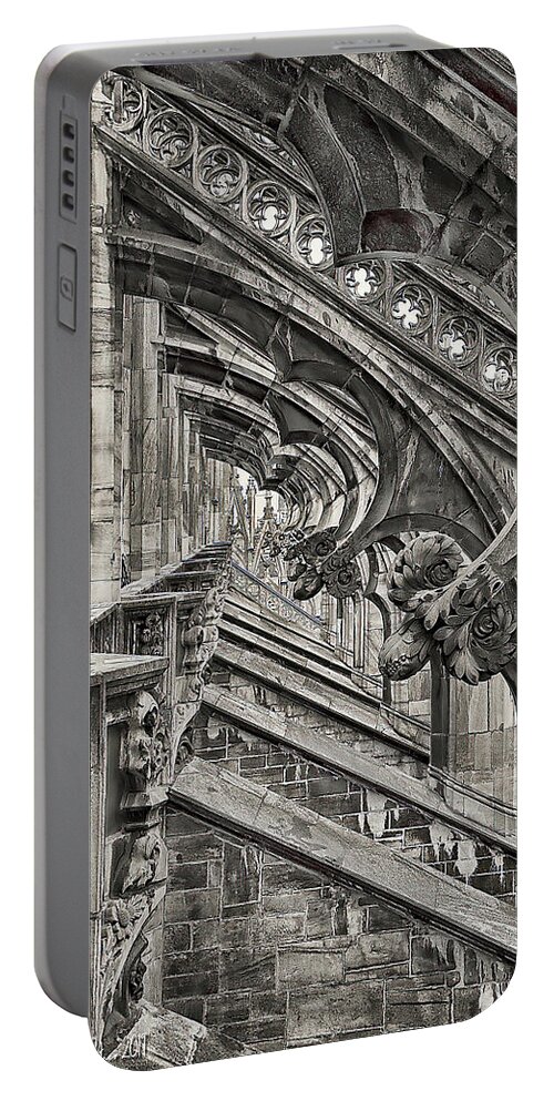 Duomo In Milan Portable Battery Charger featuring the photograph Duomo di Milano by Aleksander Rotner