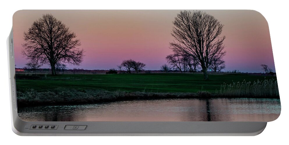 Landscape Portable Battery Charger featuring the photograph Dusk At Timberpoint by Cathy Kovarik