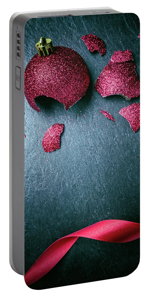 Background Portable Battery Charger featuring the photograph Dystopian Christmas 3 by Carlos Caetano