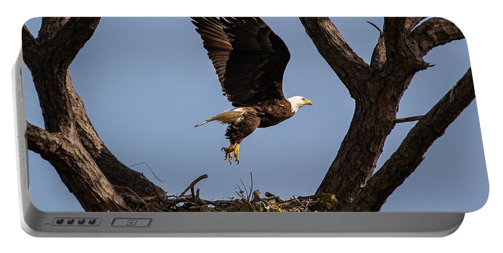 Nest Portable Battery Charger featuring the photograph Eagle 2020-12 by Les Greenwood