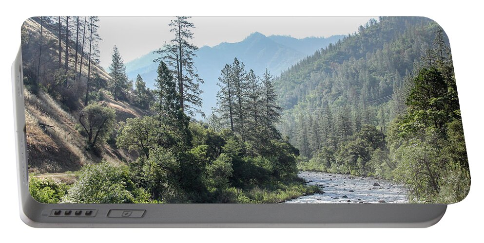 River Portable Battery Charger featuring the photograph Early Morning on the River by Robert Carter
