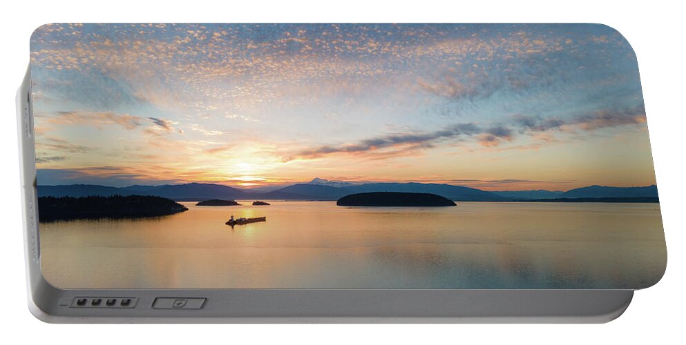Mount Baker Portable Battery Charger featuring the photograph Early Sunrise by Michael Rauwolf