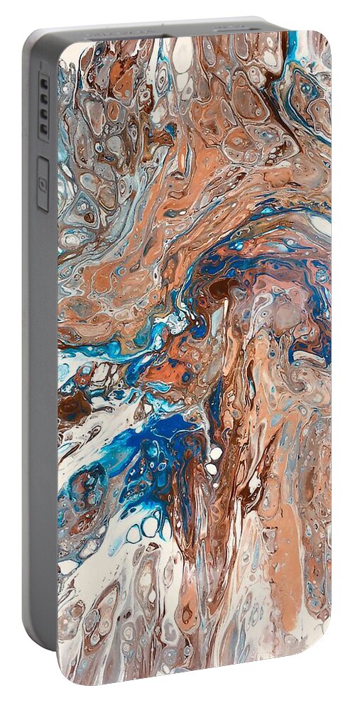 Earth Portable Battery Charger featuring the painting Earth View #3 by Rowena Rizo-Patron