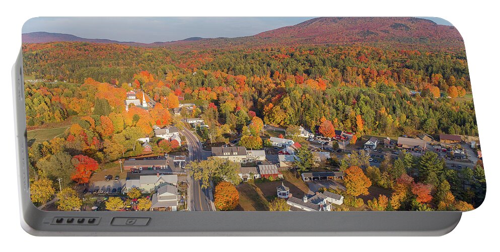 Fall Portable Battery Charger featuring the photograph East Burke, Vermont by John Rowe