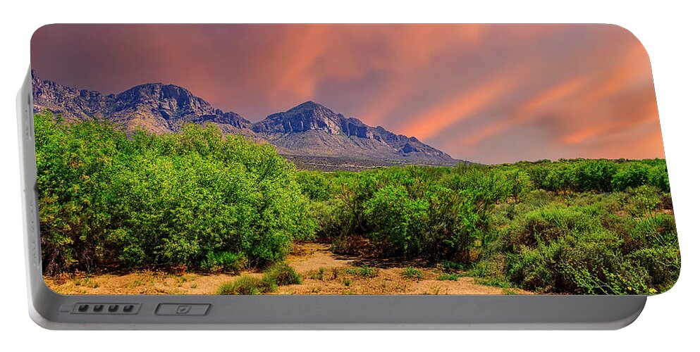 Mark Myhaver Photography Portable Battery Charger featuring the photograph East of Sunset 24832 by Mark Myhaver